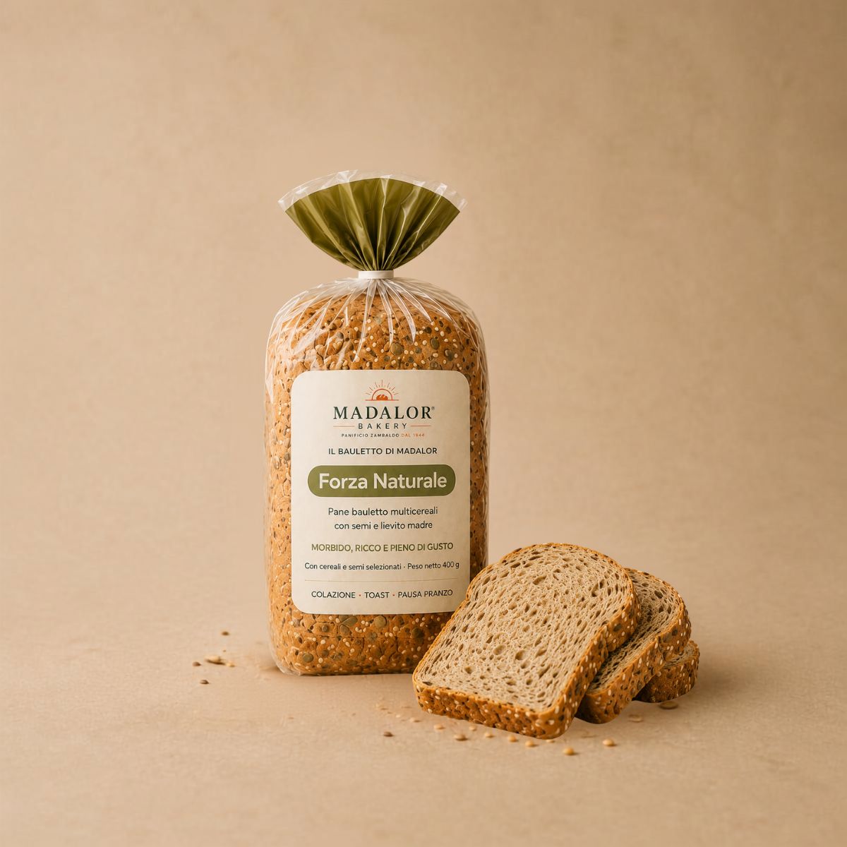 Pane Bauletto Forza Naturale | La ricchezza dei cereali, la forza della natura