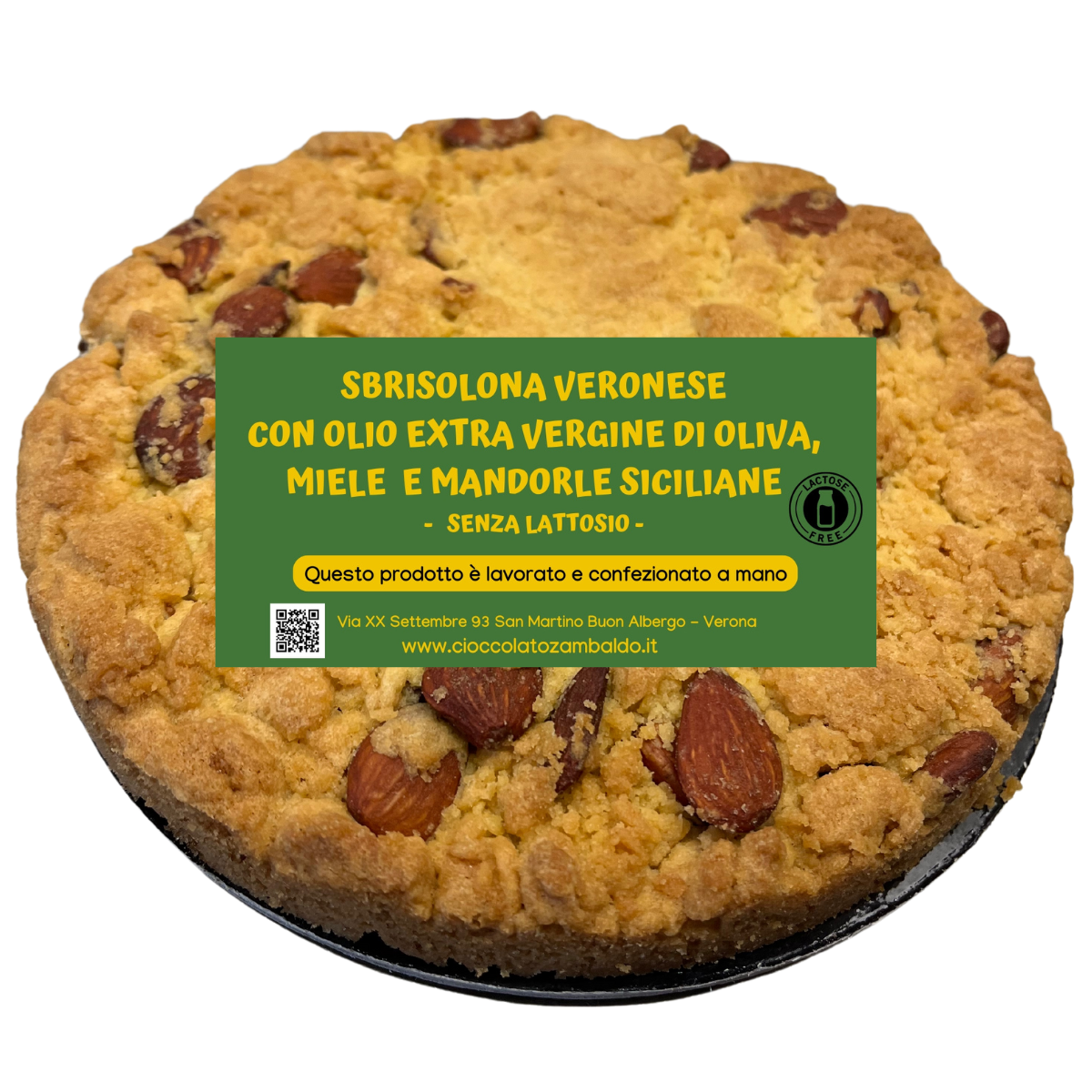 Sbrisolona all’Olio Extra Vergine di Oliva e Mandorle – Senza Lattosio